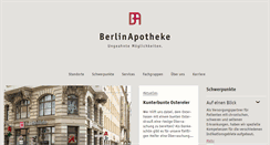 Desktop Screenshot of berlinapotheke.de